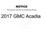 Transit Auto Rear Disc Drilled & Slotted Rotors Ceramic Pads And Parking Brake Shoes Kit For 2017 GMC Acadia KDT-102226