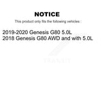 Transit Auto Front Rear Ceramic Pads And Coated Disc Brake Rotors Kit For Genesis G80 KGA-107542