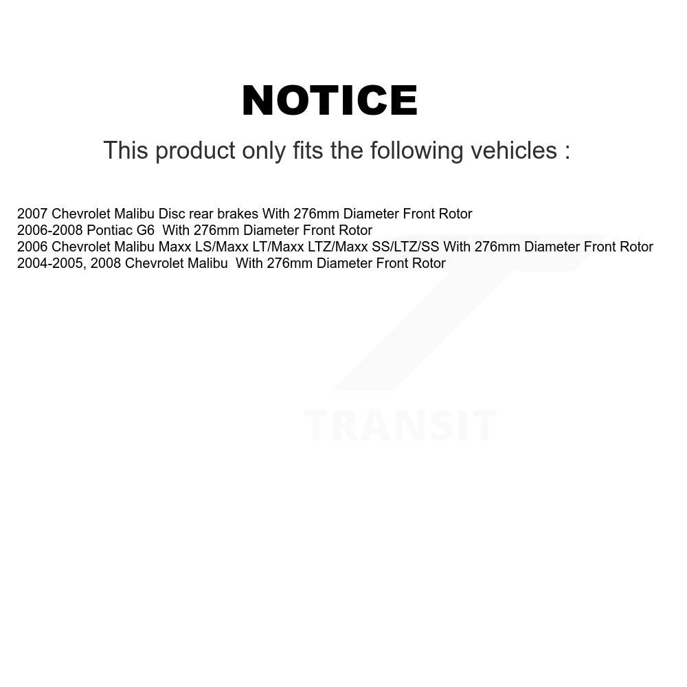Buyers Guide for KGC-100837. Fits: Chevrolet Malibu Pontiac G6