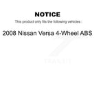 Transit Auto Rear Coated Brake Drum Shoes Spring Kit For 2008 Nissan Versa 4-Wheel ABS KGN-100209