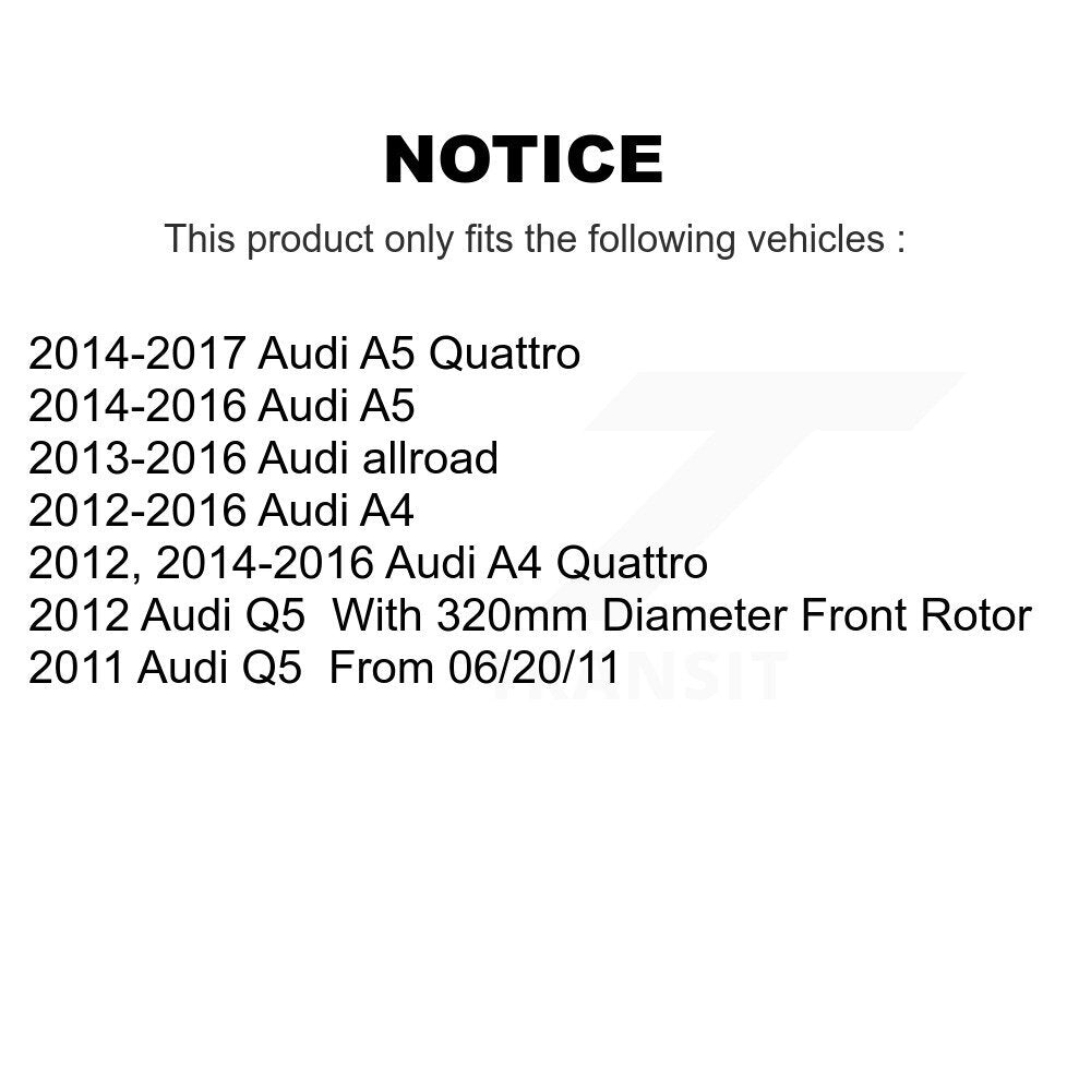Buyers Guide for KGT-101198. Fits: Audi Q5 A4 Quattro A5 allroad KGT-101198