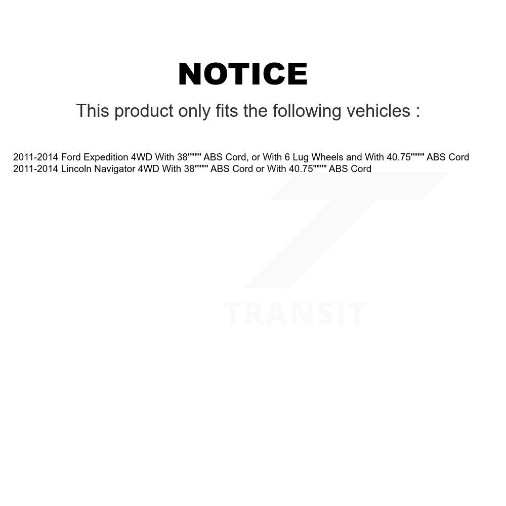 Kugel Front Left (Driver Side) CV Axle Drive Shaft And Complete Wheel Hub Bearing Assembly Kit For 2011-2014 Ford Expedition Lincoln Navigator 4WD KN7-100108