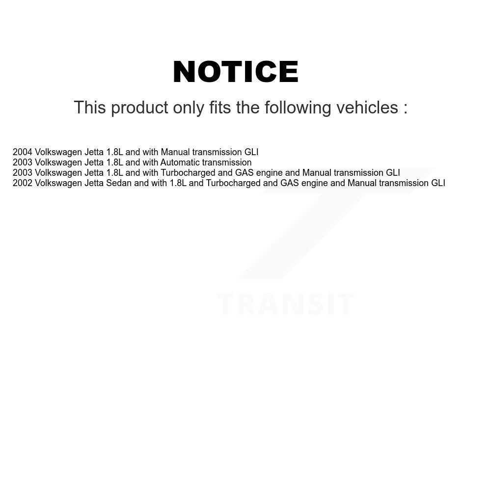 Kugel Front CV Axle Drive Shaft] Complete Assembly And Wheel Bearing Kit For Volkswagen Jetta - Left Right Side (Driver Passenger) KN7-100773
