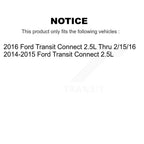 Kugel Front CV Axle Drive Shaft] Complete Assembly And Wheel Bearing Kit For Ford Transit Connect 2.5L - Left Right Side (Driver Passenger) KN7-100781