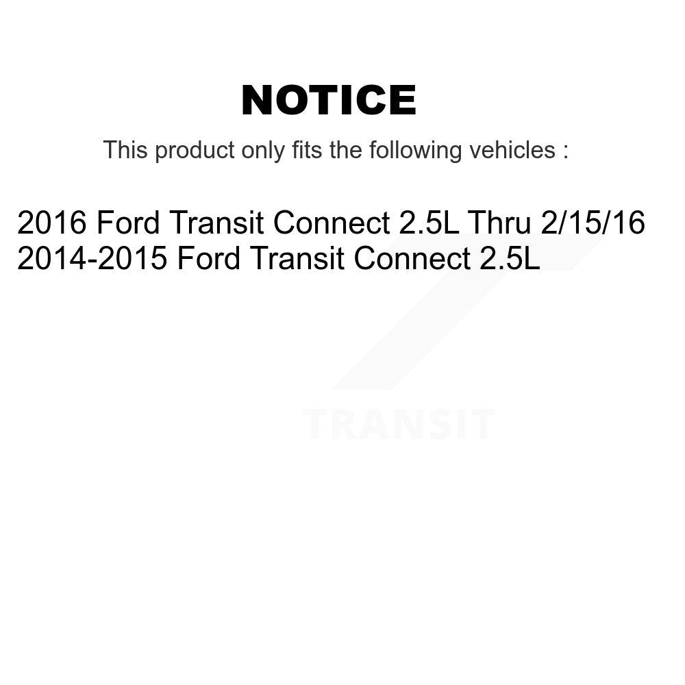 Kugel Front CV Axle Drive Shaft] Complete Assembly And Wheel Bearing Kit For Ford Transit Connect 2.5L - Left Right Side (Driver Passenger) KN7-100781