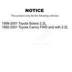 Kugel Front CV Axle Drive Shaft] Complete Assembly And Wheel Bearing Kit For Toyota Camry Solara - Left Right Side (Driver Passenger) KN7-100792