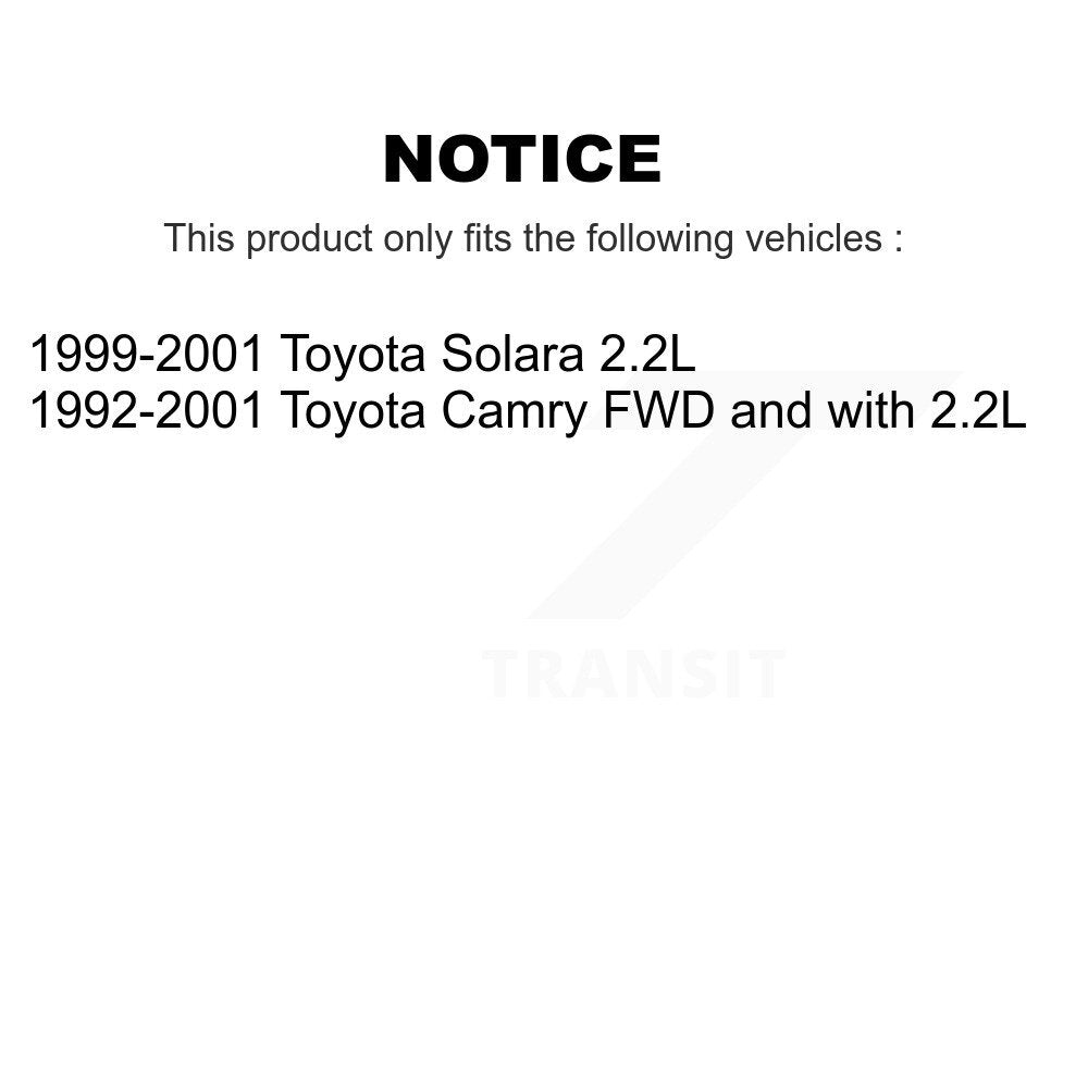 Kugel Front CV Axle Drive Shaft] Complete Assembly And Wheel Bearing Kit For Toyota Camry Solara - Left Right Side (Driver Passenger) KN7-100792