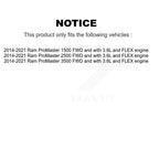 Kugel Front CV Axle Drive Shaft] Complete Assembly And Wheel Bearing Kit For 2014-2021 Ram ProMaster 2500 3500 1500 FWD with 3.6L FLEX engine - Left Right Side (Driver Passenger) KN7-100808
