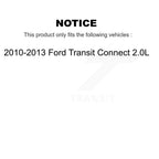Kugel Front CV Axle Drive Shaft] Complete Assembly And Wheel Bearing Kit For 2010-2013 Ford Transit Connect 2.0L - Left Right Side (Driver Passenger) KN7-100818
