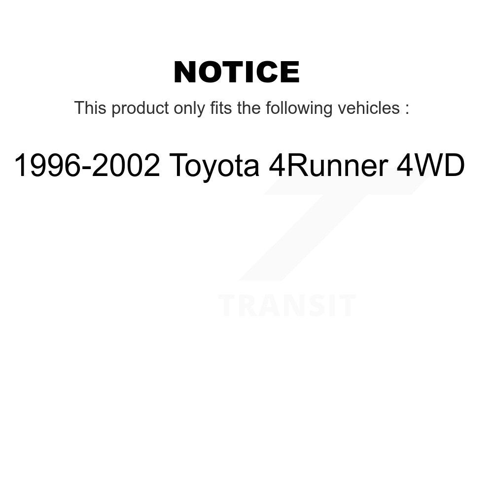 Kugel Front CV Axle Drive Shaft] Complete Assembly And Wheel Bearing Kit For 1996-2002 Toyota 4Runner 4WD - Left Right Side (Driver Passenger) KN7-100824