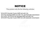 Kugel Front CV Axle Drive Shaft] Complete Assembly And Wheel Bearing Kit For Hyundai Tucson Kia Sportage - Left Right Side (Driver Passenger) KN7-100829