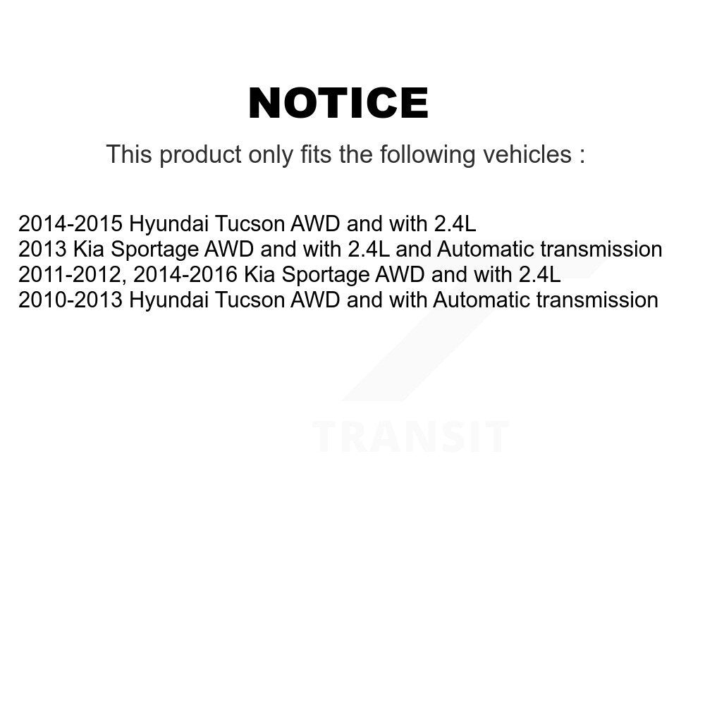 Kugel Front CV Axle Drive Shaft] Complete Assembly And Wheel Bearing Kit For Hyundai Tucson Kia Sportage - Left Right Side (Driver Passenger) KN7-100829