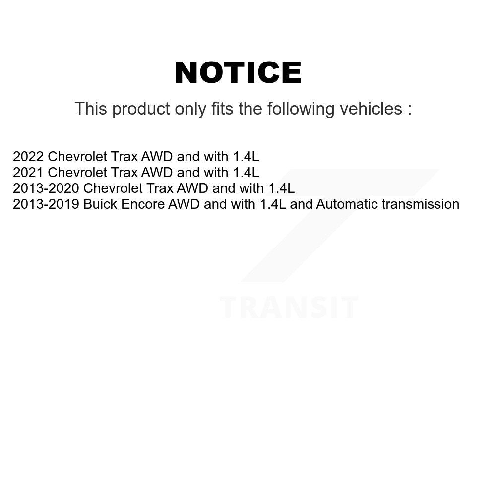 Kugel Front CV Axle Drive Shaft] Complete Assembly And Wheel Bearing Kit For Chevrolet Trax Buick Encore - Left Right Side (Driver Passenger) KN7-100837