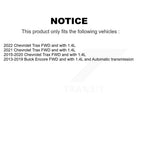 Kugel Front CV Axle Drive Shaft] Complete Assembly And Wheel Bearing Kit For Buick Encore Chevrolet Trax - Left Right Side (Driver Passenger) KN7-100838