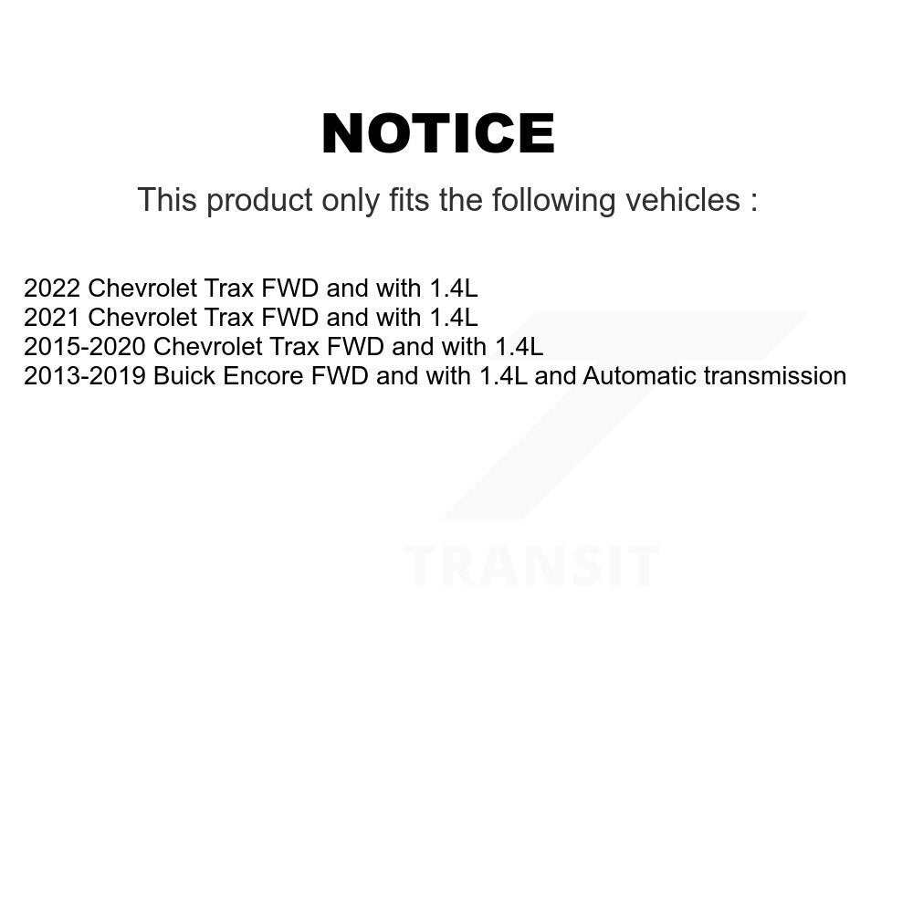 Kugel Front CV Axle Drive Shaft] Complete Assembly And Wheel Bearing Kit For Buick Encore Chevrolet Trax - Left Right Side (Driver Passenger) KN7-100838