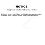 Kugel Front CV Axle Drive Shaft And Complete Wheel Hub Bearing Assembly Kit For GMC Terrain - Left Right Side (Driver Passenger) KN7-100863
