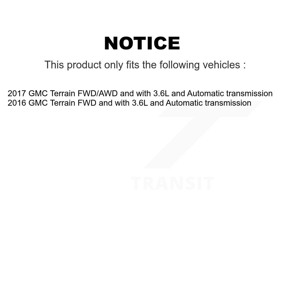Kugel Front CV Axle Drive Shaft And Complete Wheel Hub Bearing Assembly Kit For GMC Terrain - Left Right Side (Driver Passenger) KN7-100863