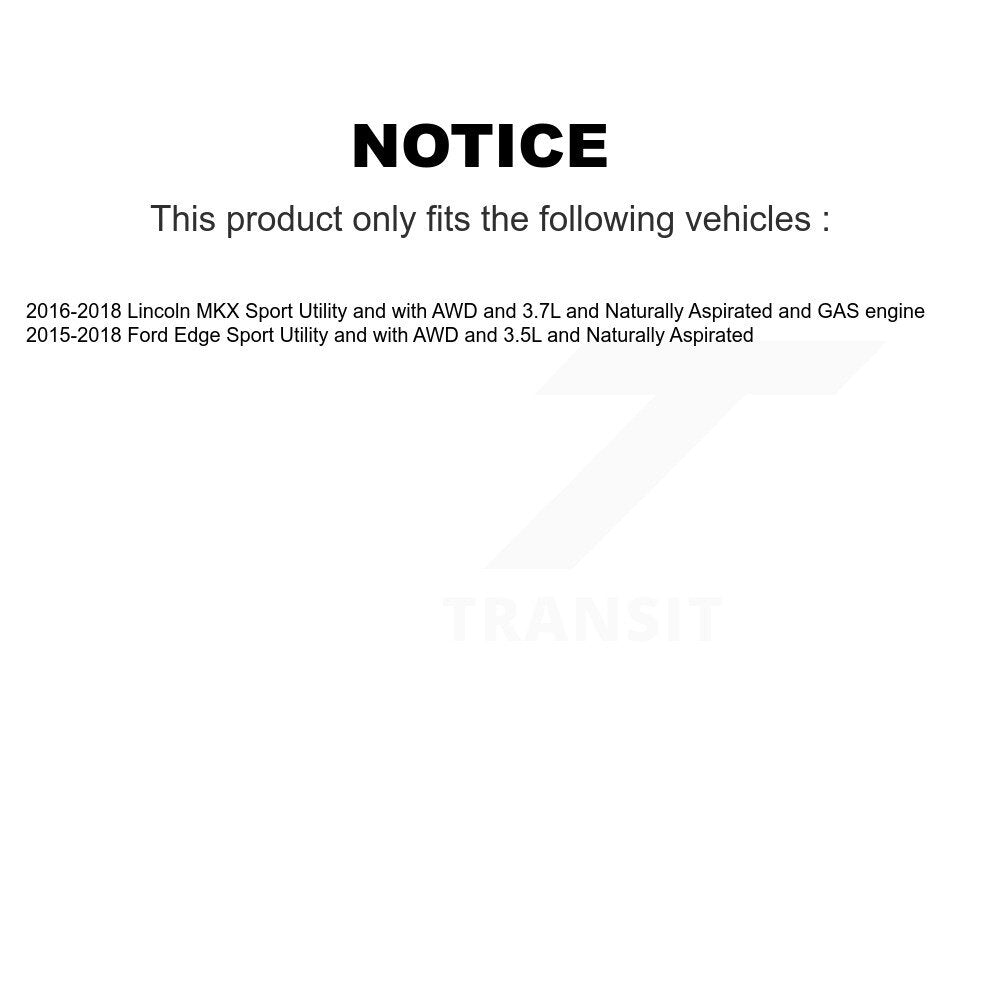 Kugel Front CV Axle Drive Shaft And Complete Wheel Hub Bearing Assembly Kit For Ford Edge Lincoln MKX - Left Right Side (Driver Passenger) KN7-100866