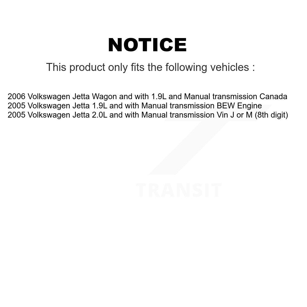 Kugel Front CV Axle Drive Shaft And Complete Wheel Hub Bearing Assembly Kit For Volkswagen Jetta - Left Right Side (Driver Passenger) KN7-100879
