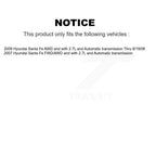 Kugel Front CV Axle Drive Shaft And Complete Wheel Hub Bearing Assembly Kit For Hyundai Santa Fe - Left Right Side (Driver Passenger) KN7-100896