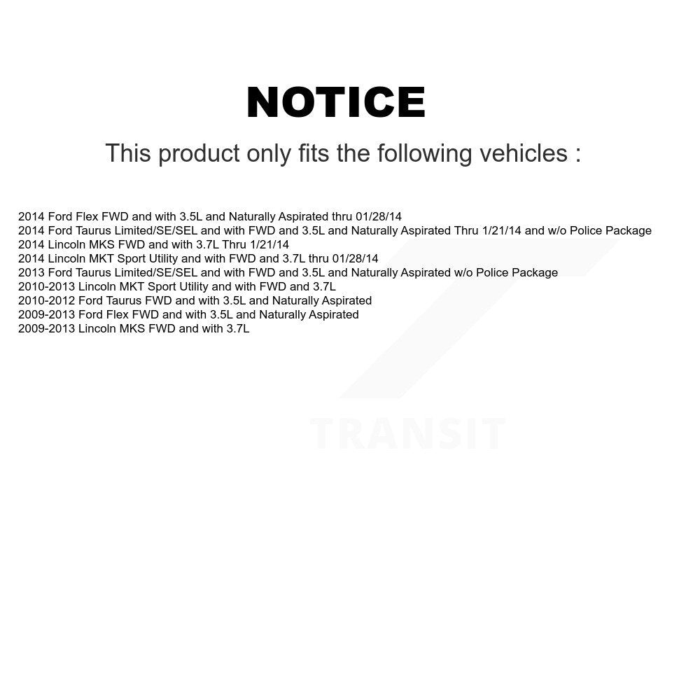 Kugel Front CV Axle Drive Shaft And Complete Wheel Hub Bearing Assembly Kit For Ford Flex Taurus Lincoln MKS MKT - Left Right Side (Driver Passenger) KN7-100898