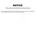 Kugel Front CV Axle Drive Shaft And Complete Wheel Hub Bearing Assembly Kit For Volkswagen Golf Rabbit 3 Bolt Mounting Flange - Left Right Side (Driver Passenger) KN7-100926