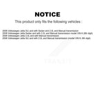 Kugel Front CV Axle Drive Shaft And Complete Wheel Hub Bearing Assembly Kit For Volkswagen Jetta - Left Right Side (Driver Passenger) KN7-100936