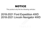 Kugel Front CV Axle Drive Shaft And Complete Wheel Hub Bearing Assembly Kit For 2018-2021 Ford Expedition Lincoln Navigator 4WD - Left Right Side (Driver Passenger) KN7-100938