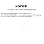Kugel Front CV Axle Drive Shaft And Complete Wheel Hub Bearing Assembly Kit For Nissan Pathfinder INFINITI QX60 Primary Design - Left Right Side (Driver Passenger) KN7-100971