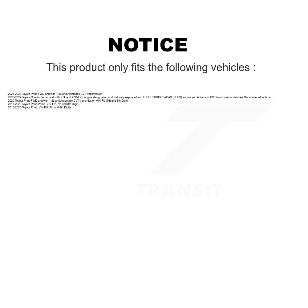 Kugel Front CV Axle Drive Shaft And Complete Wheel Hub Bearing Assembly Kit For Toyota Corolla Prius Prime - Left Right Side (Driver Passenger) KN7-100986
