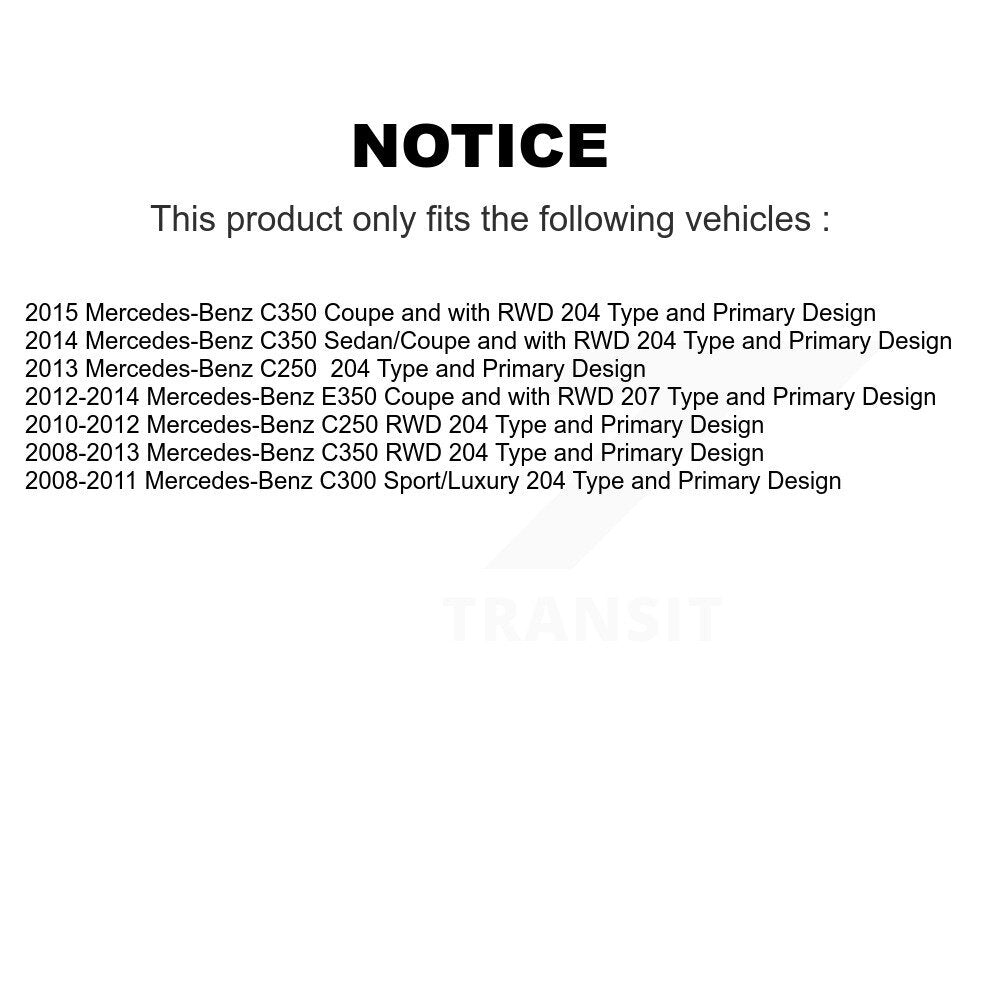 Kugel Front CV Axle Drive Shaft And Complete Wheel Hub Bearing Assembly Kit For Mercedes-Benz C300 C350 C250 E350 - Left Right Side (Driver Passenger) KN7-100997