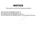 Kugel Front Left (Driver Side) CV Axle Drive Shaft] Complete Assembly And Wheel Bearing Kit For Chevrolet Trax Buick Encore KN7-101006