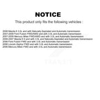 Kugel Front Left (Driver Side) CV Axle Drive Shaft] Complete Assembly And Wheel Bearing Kit For Ford Fusion Mazda 6 Lincoln Zephyr Mercury Milan KN7-101012