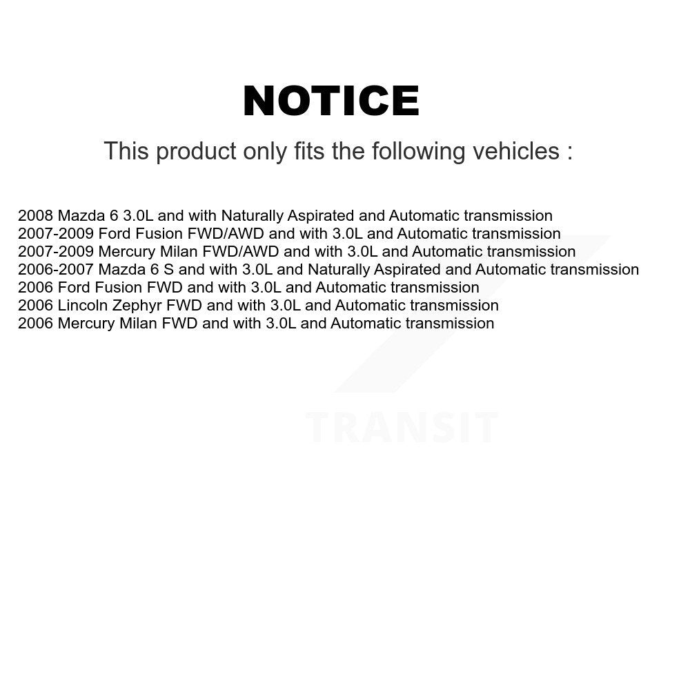 Kugel Front Left (Driver Side) CV Axle Drive Shaft] Complete Assembly And Wheel Bearing Kit For Ford Fusion Mazda 6 Lincoln Zephyr Mercury Milan KN7-101012