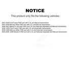 Kugel Front Left (Driver Side) CV Axle Drive Shaft] Complete Assembly And Wheel Bearing Kit For Ford Fusion Mazda 6 Mercury Milan KN7-101013