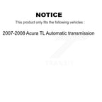 Kugel Front Left (Driver Side) CV Axle Drive Shaft] Complete Assembly And Wheel Bearing Kit For 2007-2008 Acura TL Automatic transmission KN7-101025