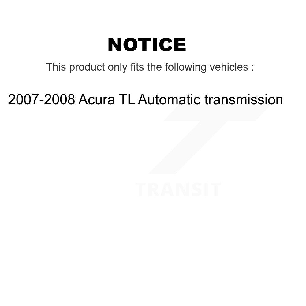 Kugel Front Left (Driver Side) CV Axle Drive Shaft] Complete Assembly And Wheel Bearing Kit For 2007-2008 Acura TL Automatic transmission KN7-101025