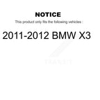 Kugel Front Left (Driver Side) CV Axle Drive Shaft] Complete Assembly And Wheel Bearing Kit For 2011-2012 BMW X3 KN7-101033
