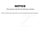 Kugel Front Left (Driver Side) CV Axle Drive Shaft] Complete Assembly And Wheel Bearing Kit For 2016-2017 Hyundai Tucson FWD with 1.6L Turbocharged Automatic transmission KN7-101055