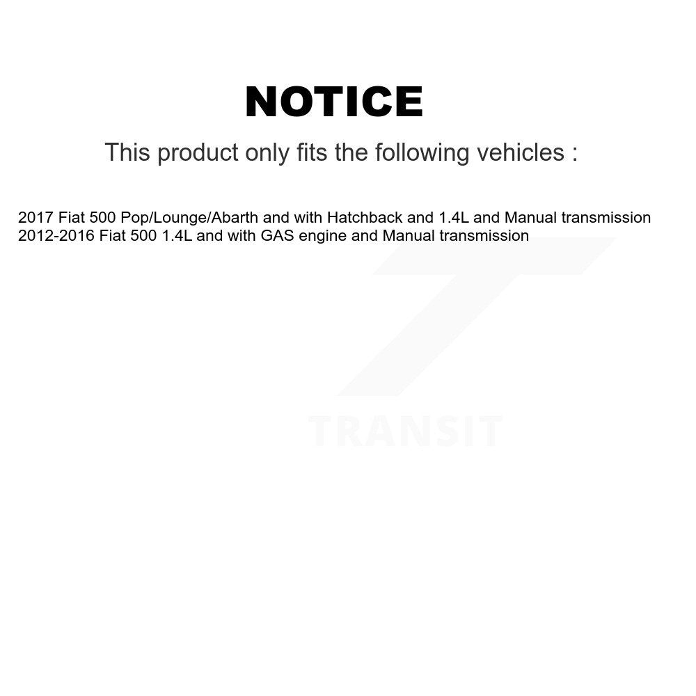 Kugel Front Left (Driver Side) CV Axle Drive Shaft] Complete Assembly And Wheel Bearing Kit For Fiat 500 KN7-101056