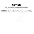 Kugel Front Left (Driver Side) CV Axle Drive Shaft] Complete Assembly And Wheel Bearing Kit For 2009-2012 Hyundai Elantra Hatchback with 2.0L KN7-101067