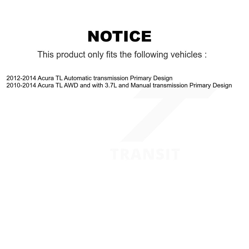 Kugel Front Left (Driver Side) CV Axle Drive Shaft] Complete Assembly And Wheel Bearing Kit For Acura TL Primary Design KN7-101069
