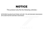 Kugel Front Left (Driver Side) CV Axle Drive Shaft] Complete Assembly And Wheel Bearing Kit For Kia Rio Hyundai Accent KN7-101076