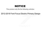 Kugel Front Left (Driver Side) CV Axle Drive Shaft] Complete Assembly And Wheel Bearing Kit For 2012-2018 Ford Focus Electric Primary Design KN7-101080