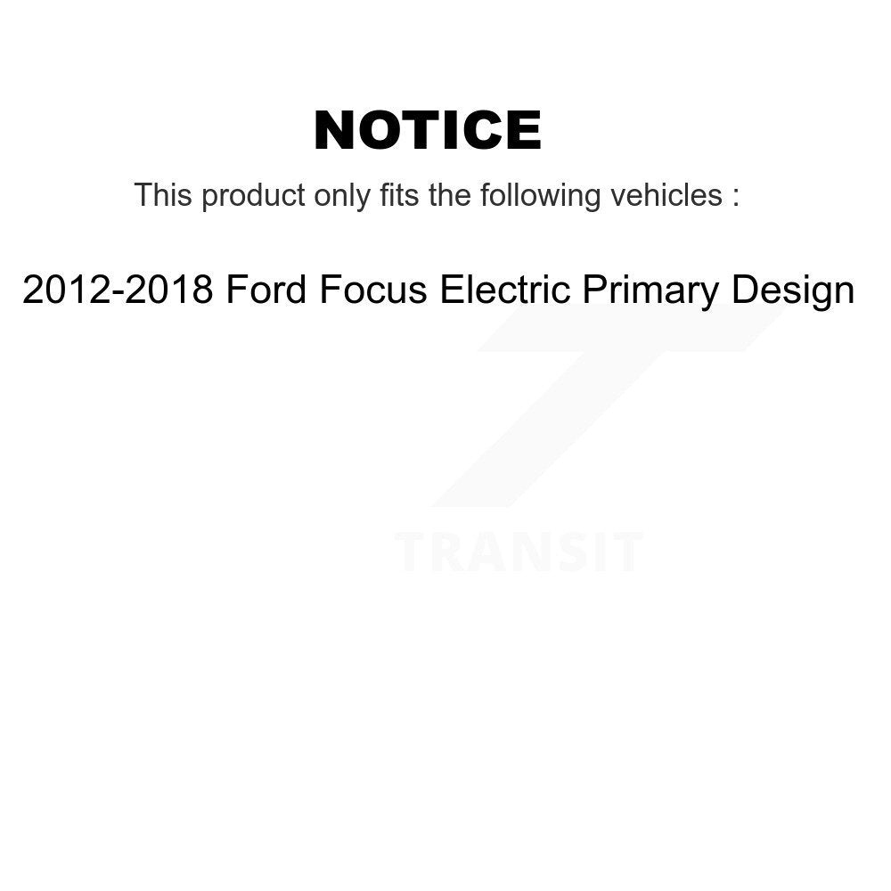 Kugel Front Left (Driver Side) CV Axle Drive Shaft] Complete Assembly And Wheel Bearing Kit For 2012-2018 Ford Focus Electric Primary Design KN7-101080
