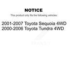 Kugel Front Left (Driver Side) CV Axle Drive Shaft] Complete Assembly And Wheel Bearing Kit For Toyota Tundra Sequoia 4WD KN7-101087