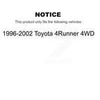 Kugel Front Left (Driver Side) CV Axle Drive Shaft] Complete Assembly And Wheel Bearing Kit For 1996-2002 Toyota 4Runner 4WD KN7-101088