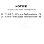 Kugel Front Right (Passenger Side) CV Axle Drive Shaft] Complete Assembly And Wheel Bearing Kit For Ford Escape KN7-101090