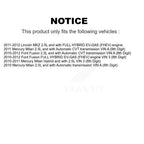 Kugel Front Right (Passenger Side) CV Axle Drive Shaft] Complete Assembly And Wheel Bearing Kit For Ford Fusion Lincoln MKZ Mercury Milan KN7-101097