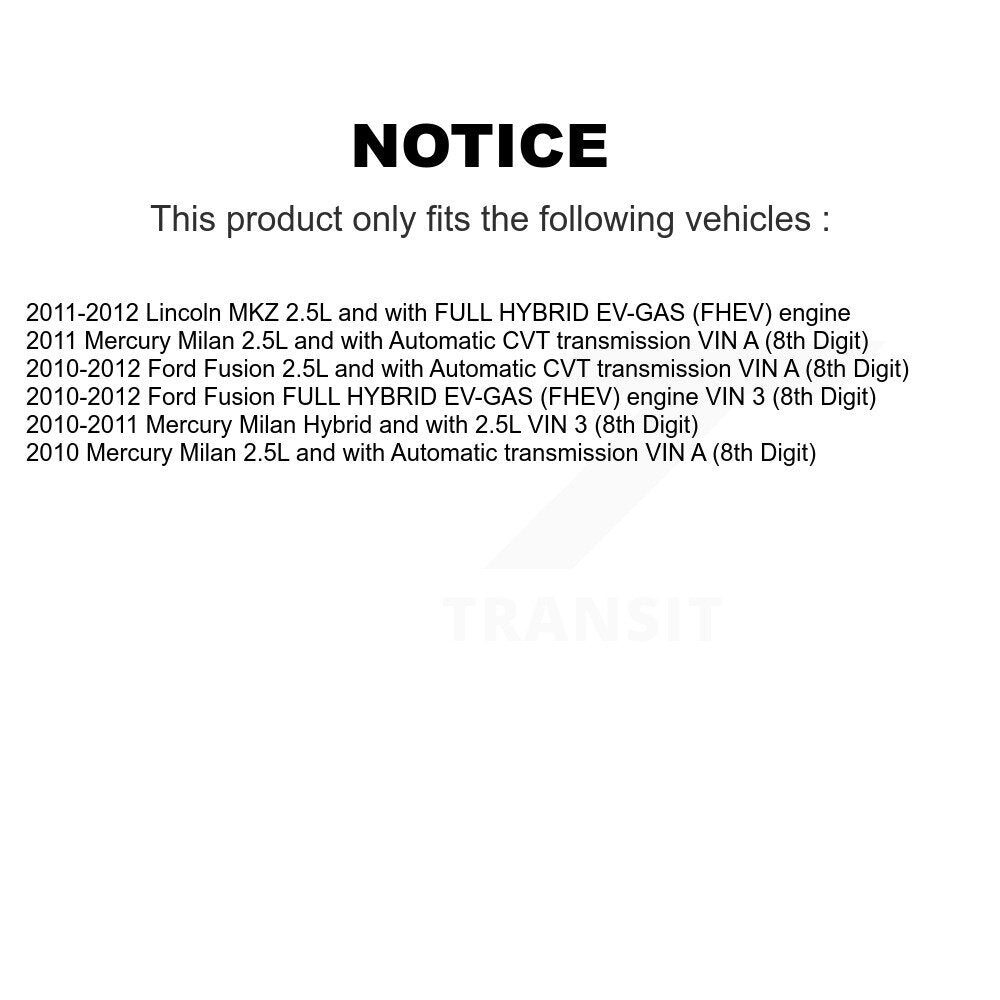 Kugel Front Right (Passenger Side) CV Axle Drive Shaft] Complete Assembly And Wheel Bearing Kit For Ford Fusion Lincoln MKZ Mercury Milan KN7-101097